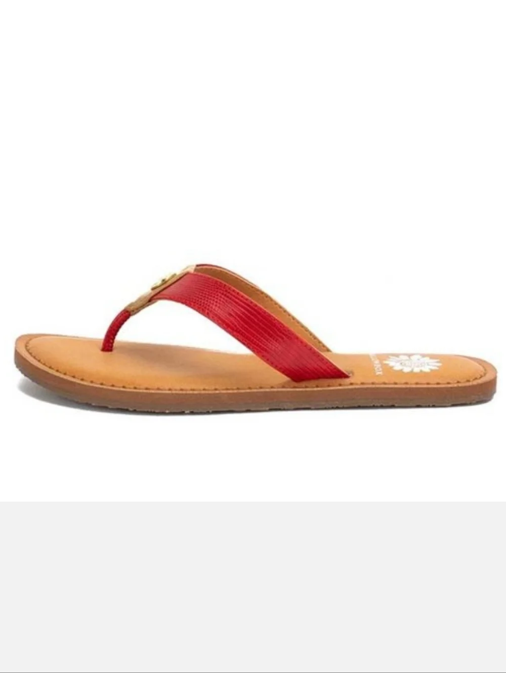 Yellow Box Red Flip Flops- 8 - Picture 3 of 7